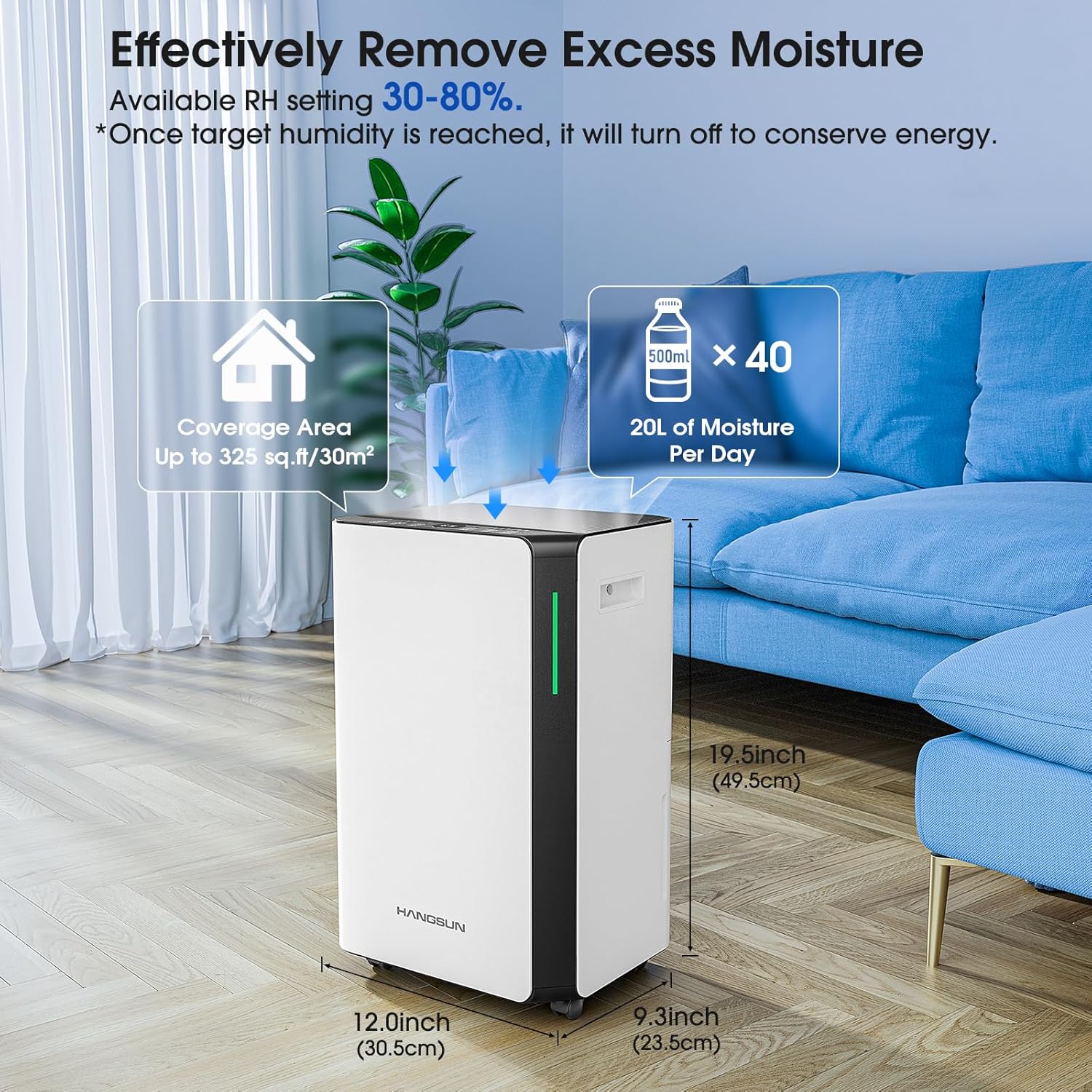 Hangsun 20L/Day Dehumidifier - Image 2